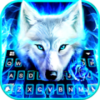 ثيم لوحة المفاتيح Blue Night Wolf