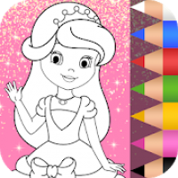 لعبة تلوين الاميرات رسم صور الأميرات وتلبيس بنات
